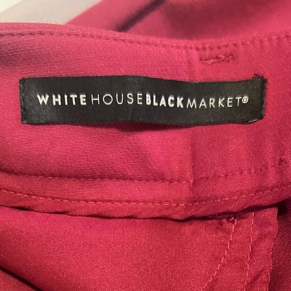 White House Black Market Pants The Slim Ankle Lot 5 Pair Size 0 Pink Burgundy - Picture 8 of 16